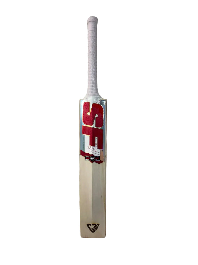 SF Gen Z Pro English willow cricket bat, Short Handle, back view
