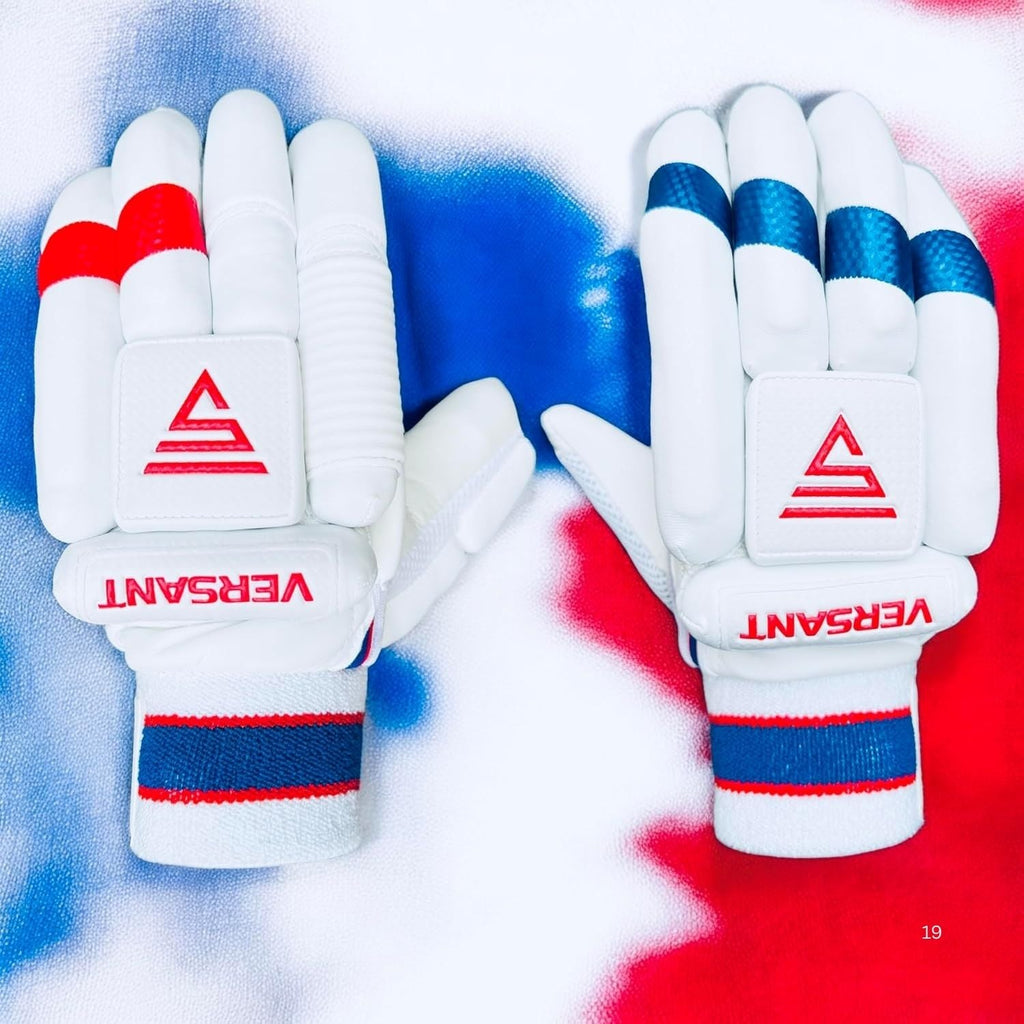 Versant Pro DG Cricket Batting Gloves White view 3