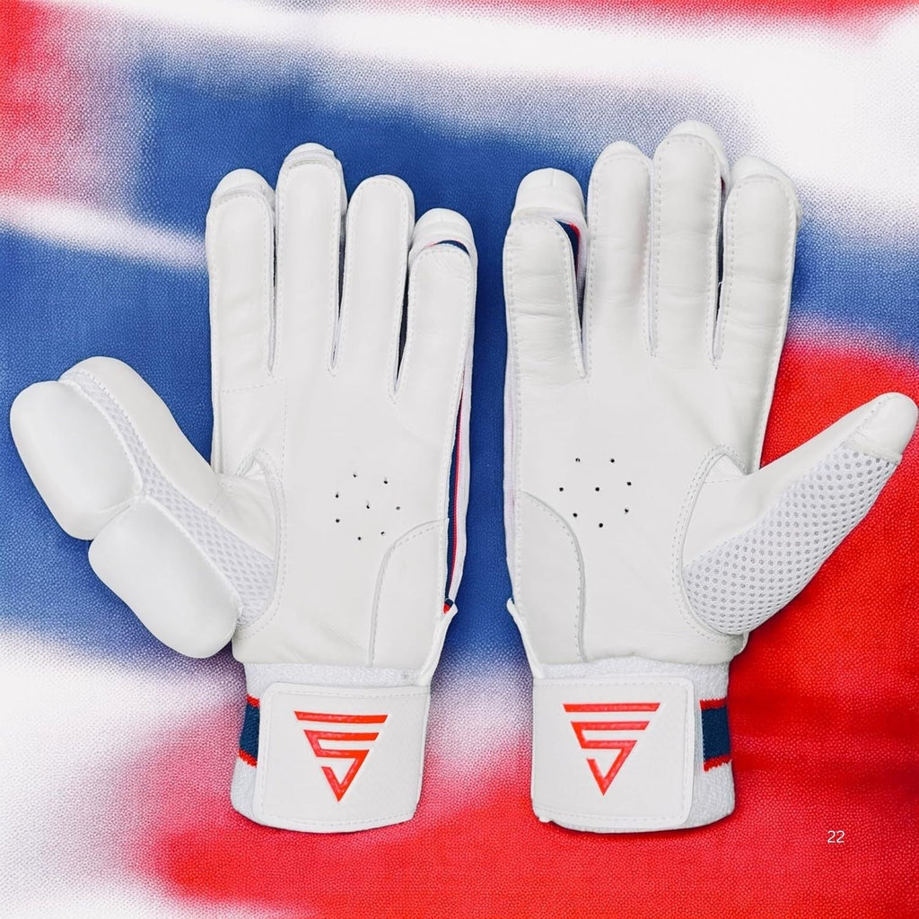 Versant Pro DG Cricket Batting Gloves White view 5