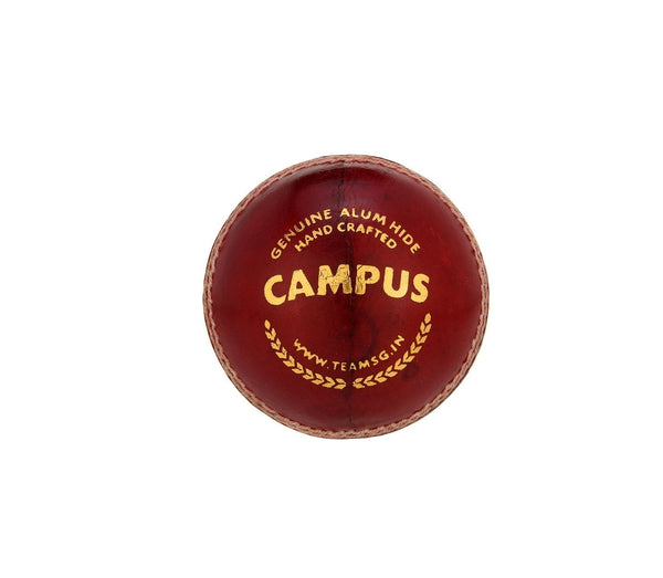 SG Campus red leather cricket balls shown for club and school matches