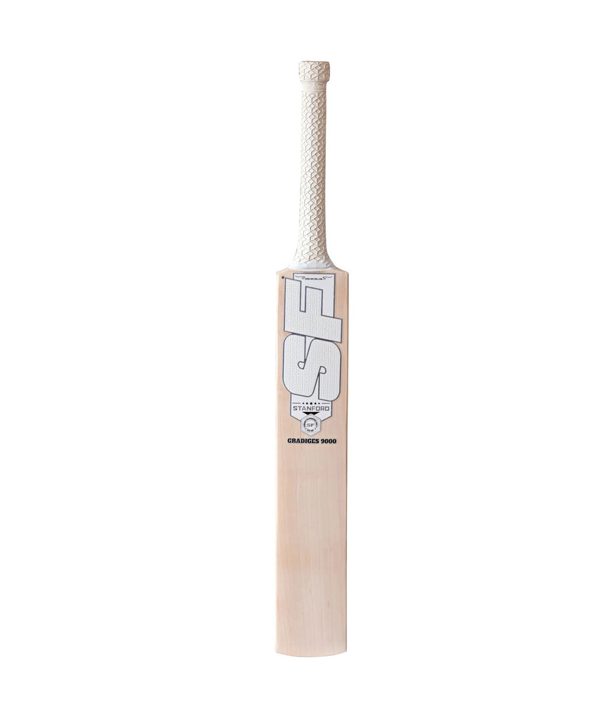 SF Gradiges 9000 English willow cricket bat, Short Handle, front view