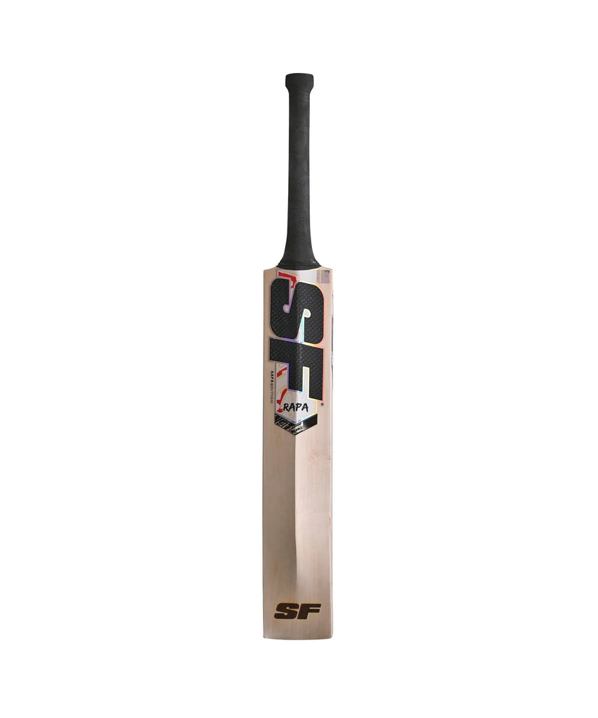 SF Rapa Reserve cricket bat, rear profile and Rapa graphics