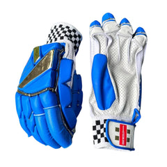 Gray Nicolls Gold Edition batting gloves blue