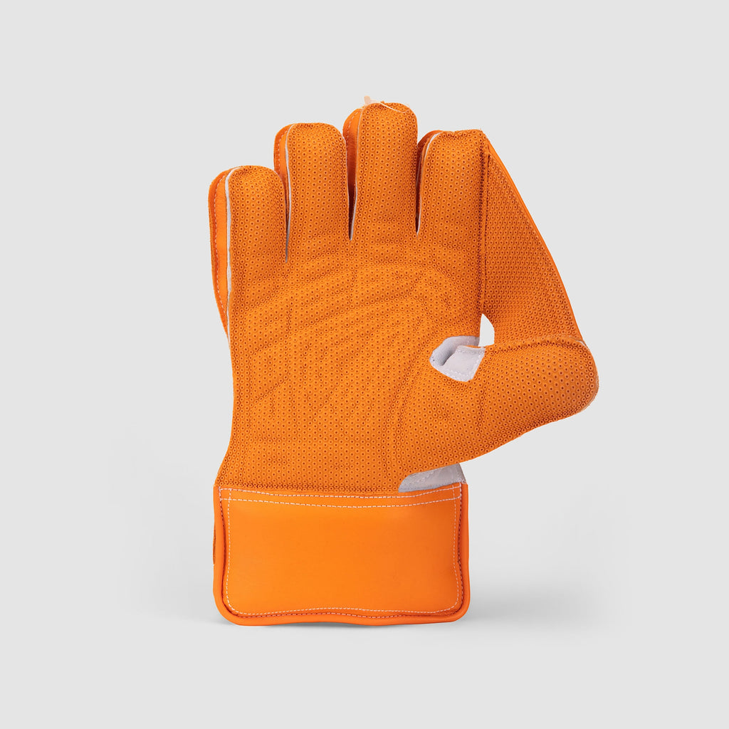 SG KLR 1 Blue/Orange wicketkeeping gloves, alternate view