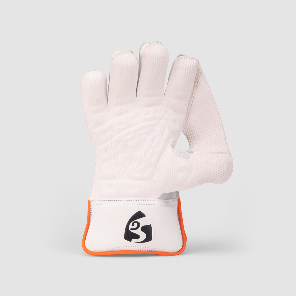 SG RP-17 League wicketkeeping gloves, rubber palm view