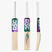 DSC RS 080 Grade 1 English willow cricket bat showing face, back and edge