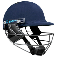 Shrey Premium 3.0 Steel Cricket Helmet Navy side view