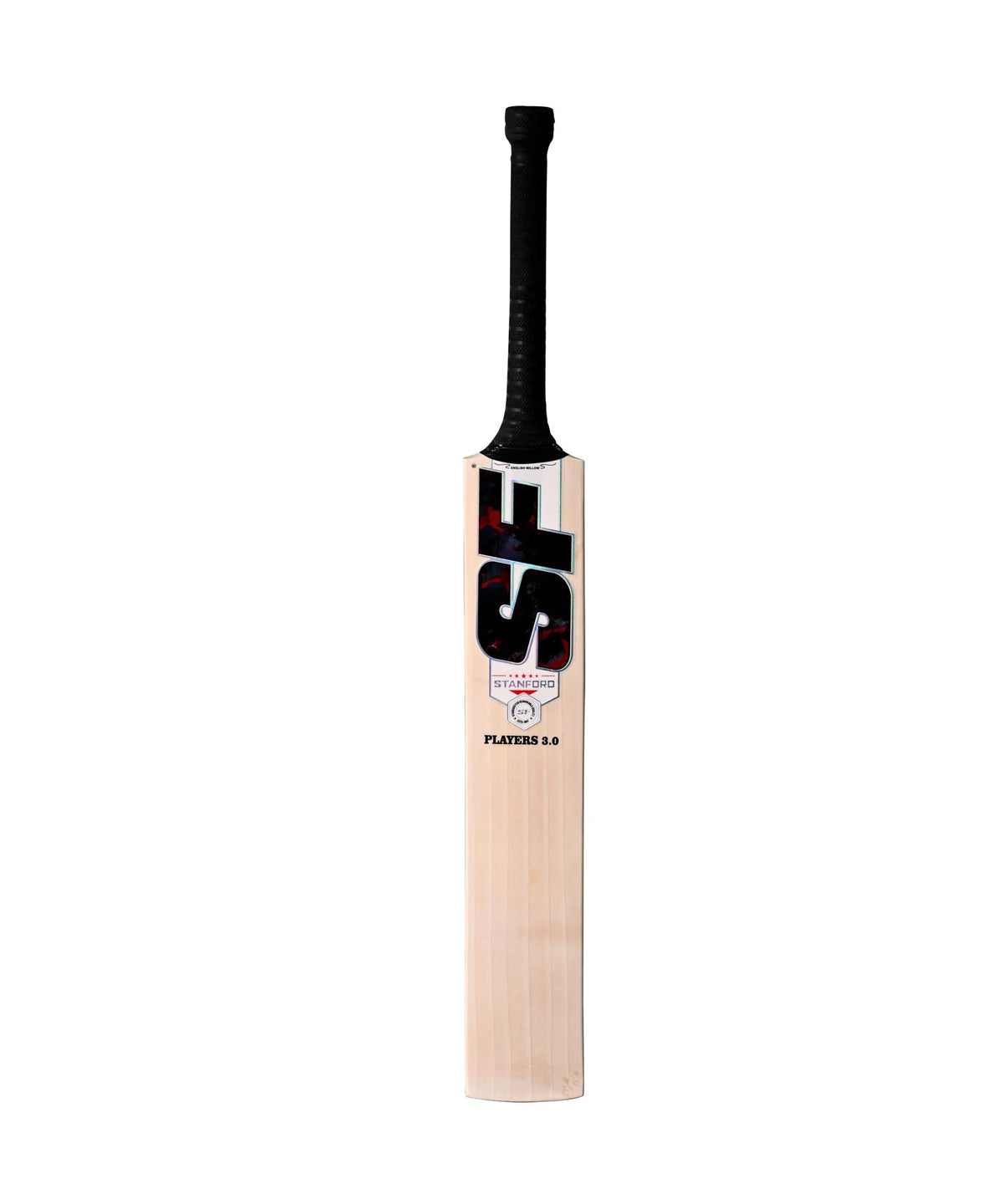 SF Players 3.0 English willow cricket bat, Short Handle, front view