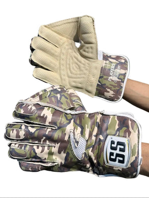 SS Players Series Camo Cricket Wicket Keeping Gloves