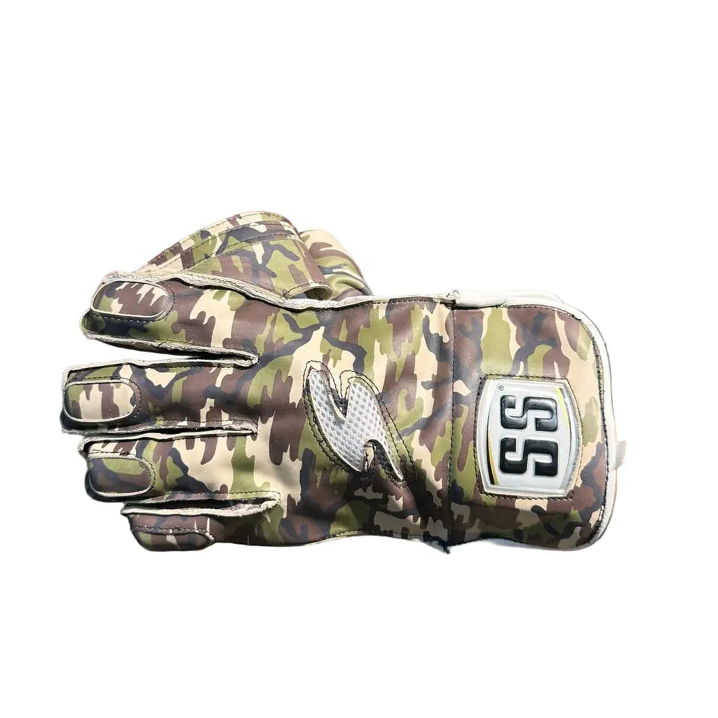 SS Players Series Camo Cricket Wicket Keeping Gloves side