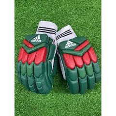 Adidas XT 1.0 Cricket Batting Gloves Green/Red - NZ Cricket Store