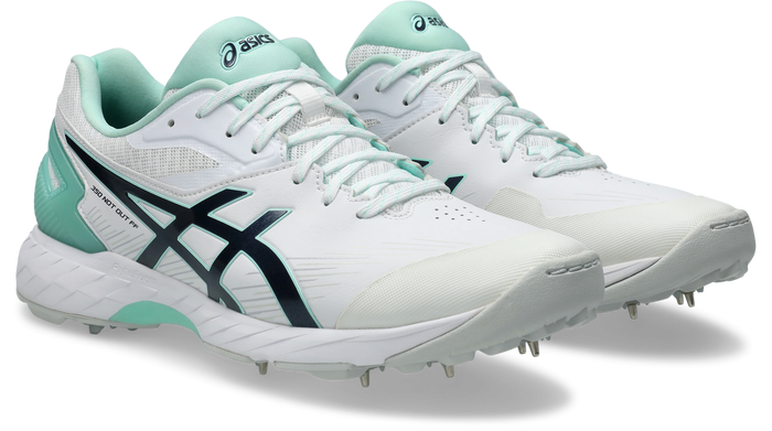 ASICS Women's 350 Not Out FF Cricket Shoe - White/Bright Sunstone