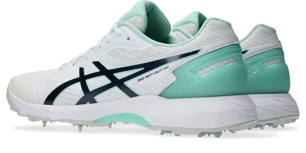 ASICS Women's 350 Not Out FF Cricket Shoe - White/Bright Sunstone alternate view 2