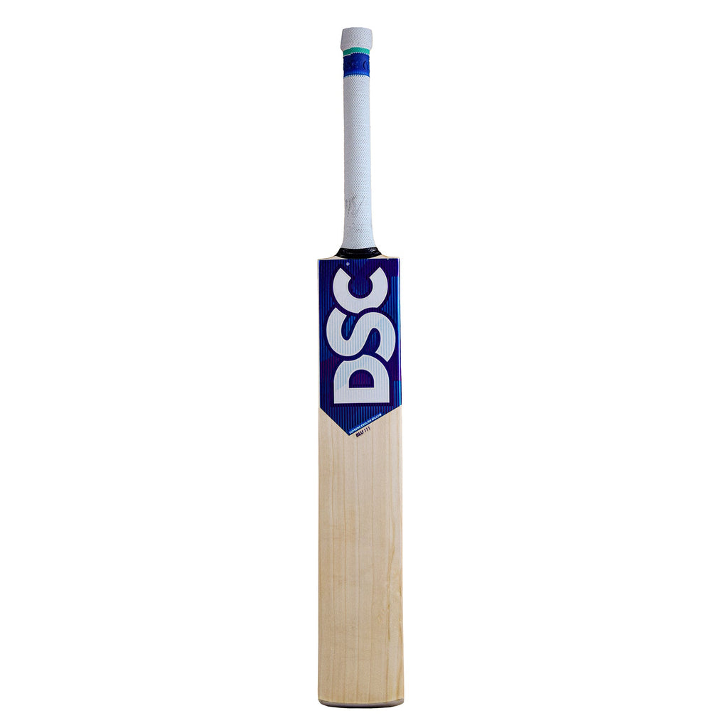 DSC BLU 111 English willow cricket bat, Short Handle, front face and grip