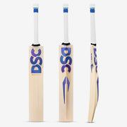DSC BLU Monza English willow cricket bat, Short Handle, back view
