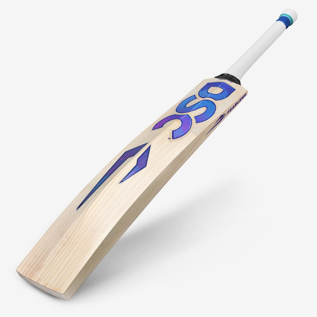 DSC BLU Monza English willow cricket bat, Short Handle, front view