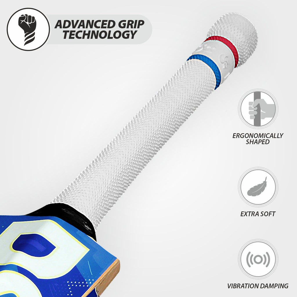 DSC Intense Ferocity English Willow Cricket Bat edge profile view