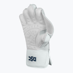 DSC Intense Pro adult wicketkeeping glove cupped palm showing catching pocket and wrist opening