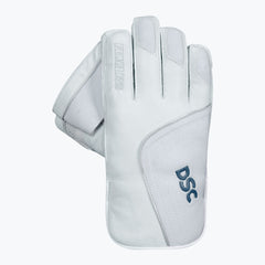DSC Intense Pro adult wicketkeeping glove opposite back view with padded fingers