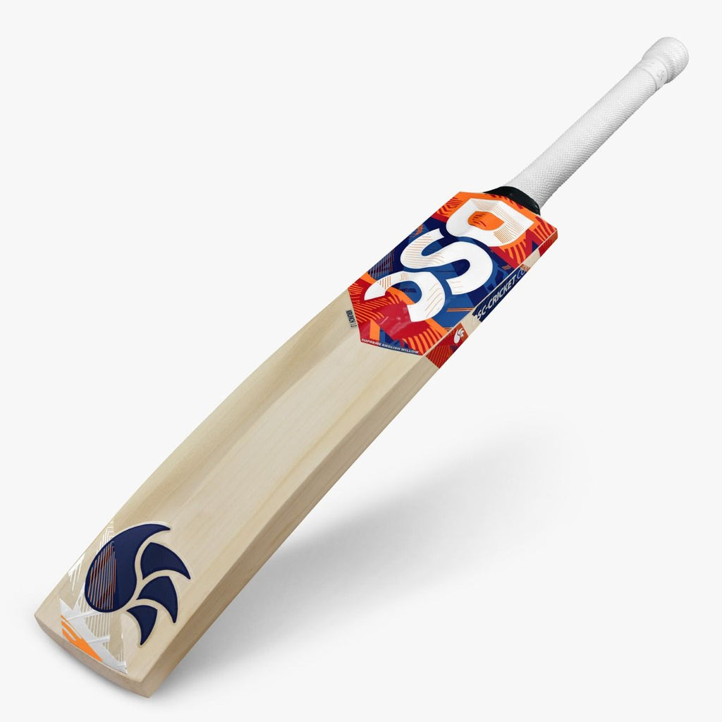 DSC Krunch 1.0 English willow cricket bat, Short Handle, front view