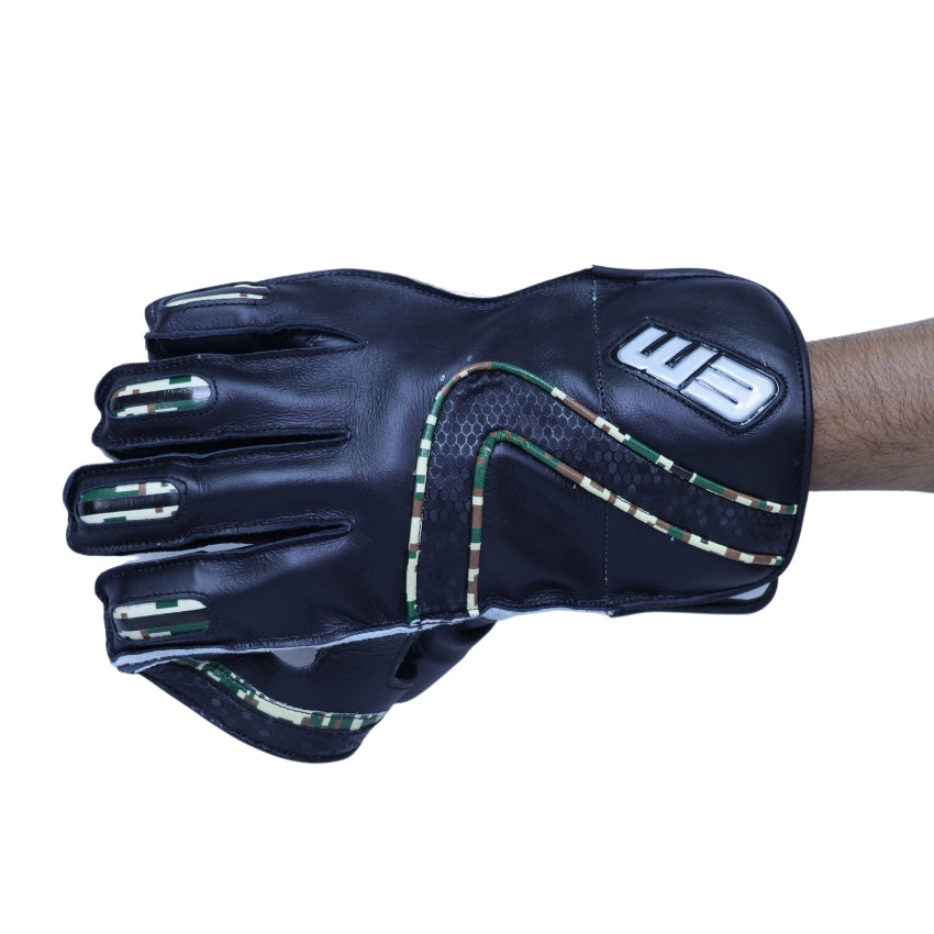 EM MSD Player Edition Adult wicketkeeping gloves, detail view