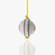 Gortonshire Leather Cricket Training Ball White seam view