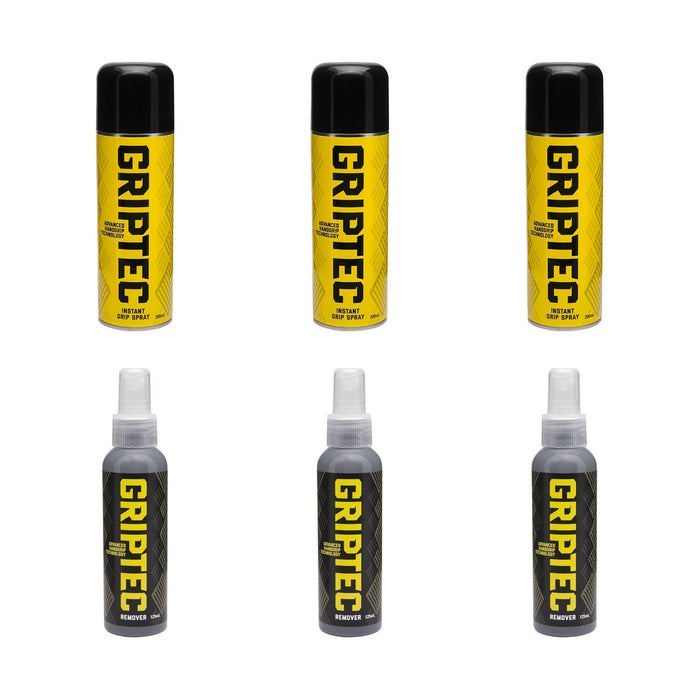 Griptec Spray & Remover Team Pack - 3 + 3