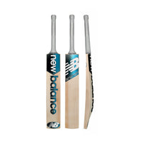 New Balance DC 700i Pro English willow cricket bat, Short Handle, front, back and side views