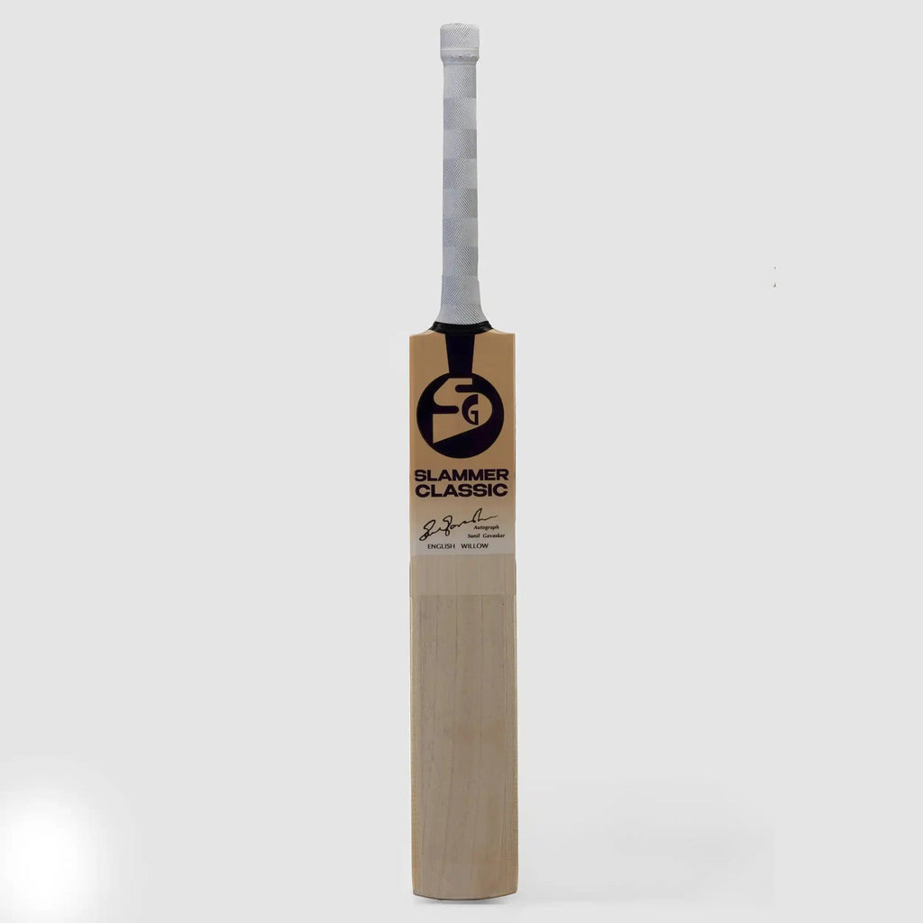 SG Slammer Classic English Willow Cricket Bat side profile view