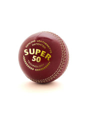 SG SUPER 50 Red Cricket Ball official product image