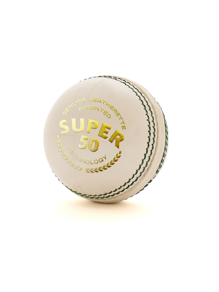 SG Super 50 White Cricket Ball official product image