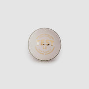 SG Test LE White Youth Leather Cricket Ball front view