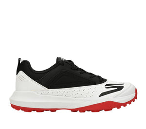 Skechers 214205ID WBRD Cricket Turf Shoes - White/Black/Red
