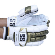 SS Gladiator Cricket Batting Gloves - palm and fit view