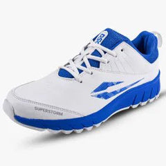 DSC Superstorm BLWH 25 Cricket Rubber Shoes - Blue/White view 4