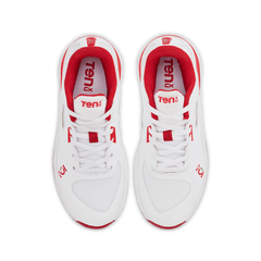 Tenxu Youngstar Kids Cricket Shoes - Bright White/Racing Red view 6