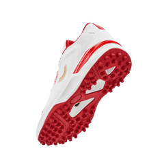 Tenxu Youngstar Kids Cricket Shoes - Bright White/Racing Red view 9