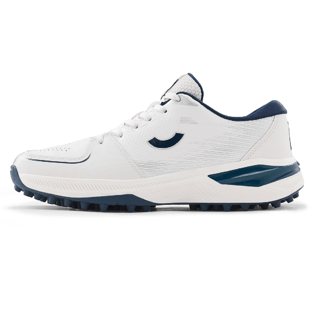 Tenxu Criclite Cricket Rubber Shoes White Navy view 3