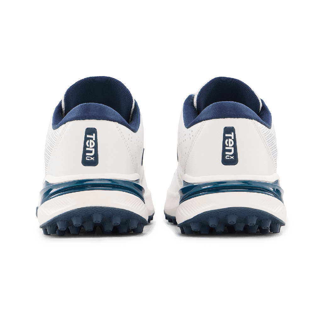 Tenxu Criclite Cricket Rubber Shoes White Navy view 4