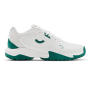 Tenxu All Rounder Cricket Rubber Shoes Bright White Green view 1