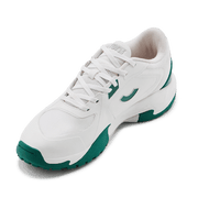 Tenxu All Rounder Cricket Rubber Shoes Bright White Green view 9
