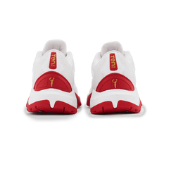 Tenxu All Rounder Cricket Rubber Shoes Bright White Racing Red view 4