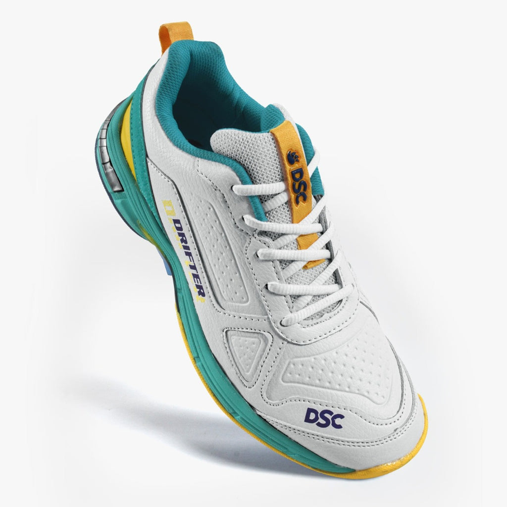 DSC Drifter SGYL Cricket Spikes Shoes Sea Green Yellow view 5