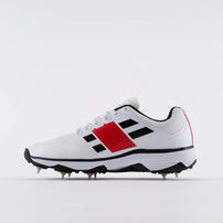 Gray Nicolls GN8 Players 2.0 Cricket Spikes Shoes White Black Red view 1