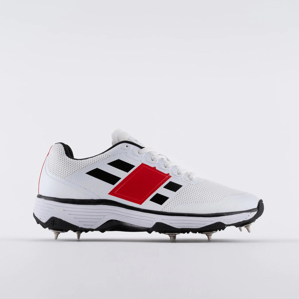 Gray Nicolls GN8 Players 2.0 Cricket Spikes Shoes White Black Red view 5