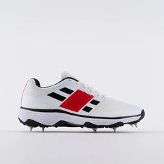 Gray Nicolls GN8 Players 2.0 Cricket Spikes Shoes White Black Red view 5
