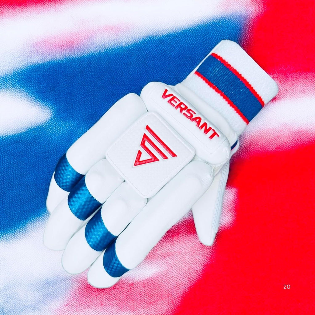 Versant Pro DG Cricket Batting Gloves White view 4