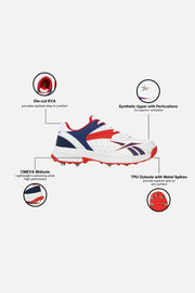 Reebok Not Out Syndicate Cricket Spikes Shoes view 3