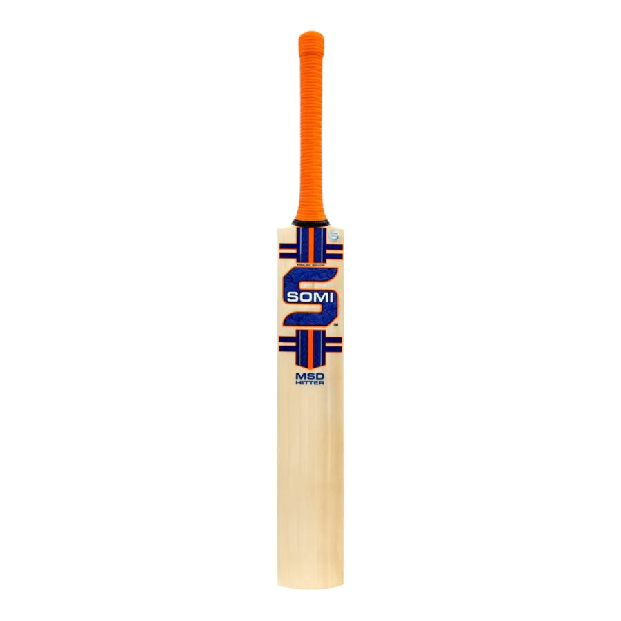 SOMI MSD Hitter English Willow Cricket Bat front
