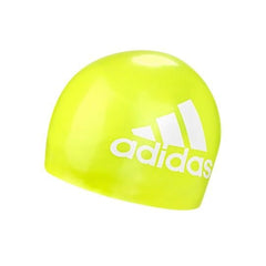 Adidas Yellow White silicone swim cap